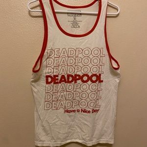 Deadpool “Have a Nice Day” shopping bag style Men’s Tank Top Size Medium